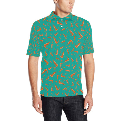 Shrimp Print Design LKS301 Men Polo Shirt