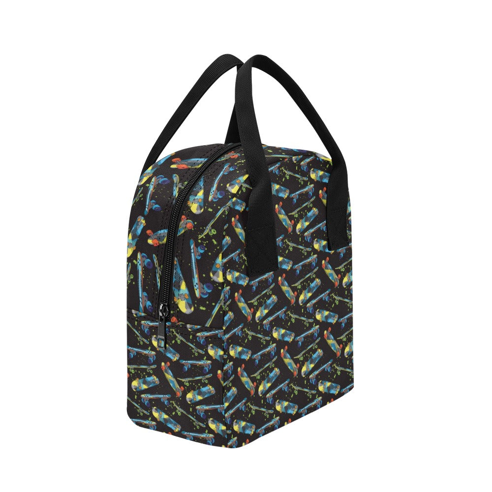 Skateboard Print Design LKS305 Insulated Lunch Bag