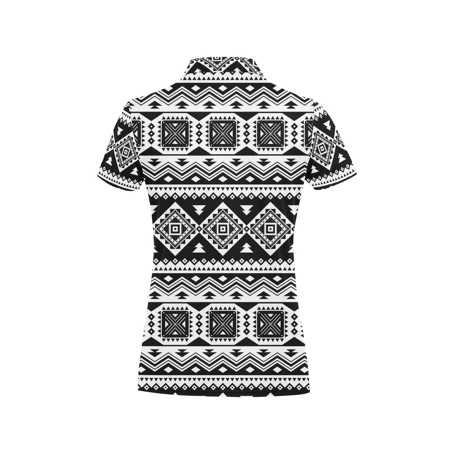 Aztec Pattern Print Design 08 Women's Polo Shirt