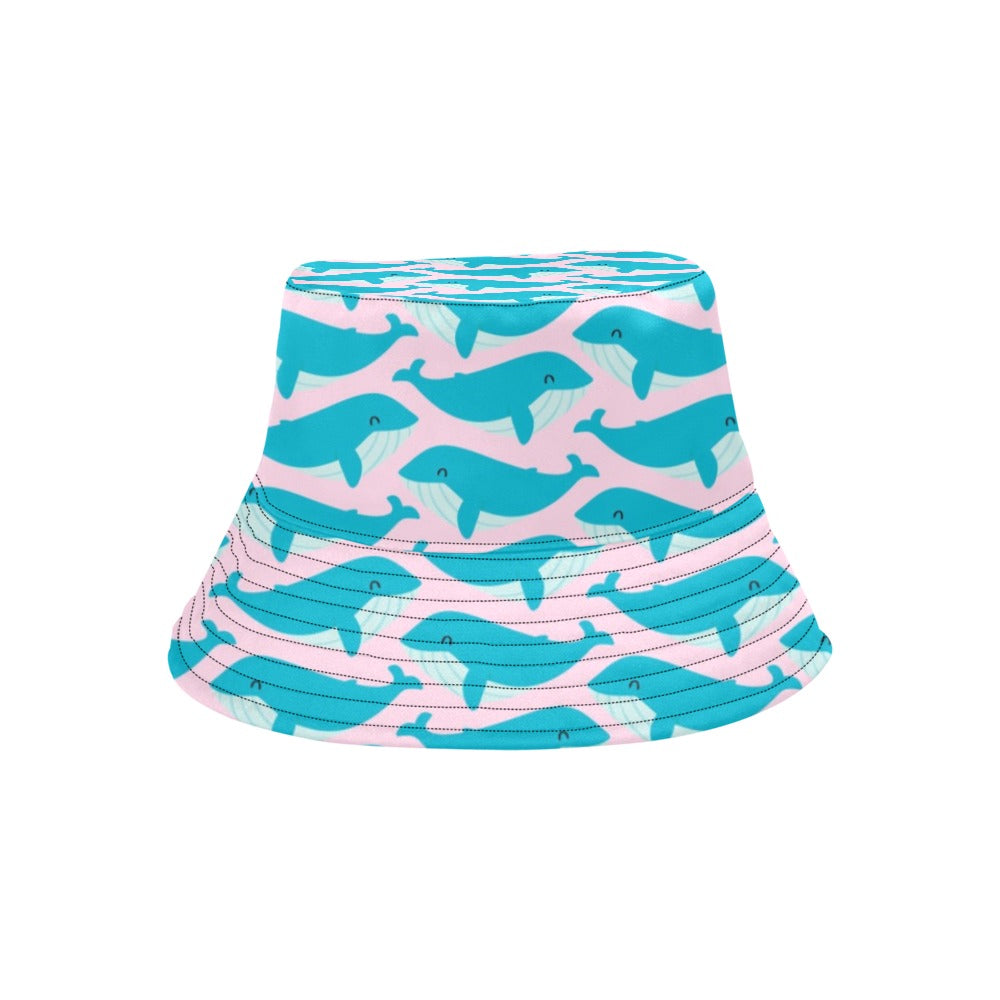 Whale Print Design LKS302 Unisex Bucket Hat