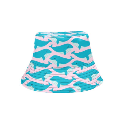 Whale Print Design LKS302 Unisex Bucket Hat