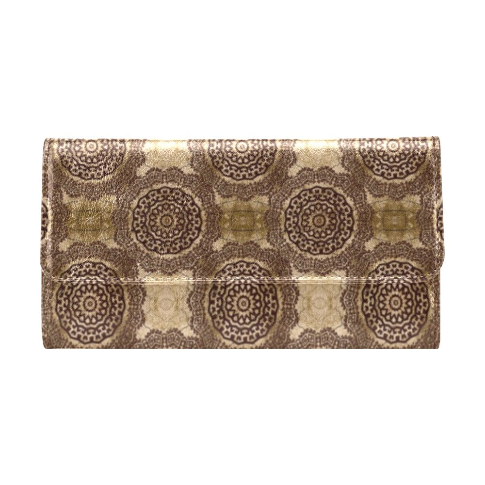 Ancient Greek Symbol Print Design LKS309 Women's Trifold Wallet