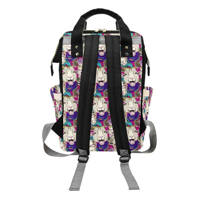 Sheep Print Design LKS403 Diaper Bag Backpack