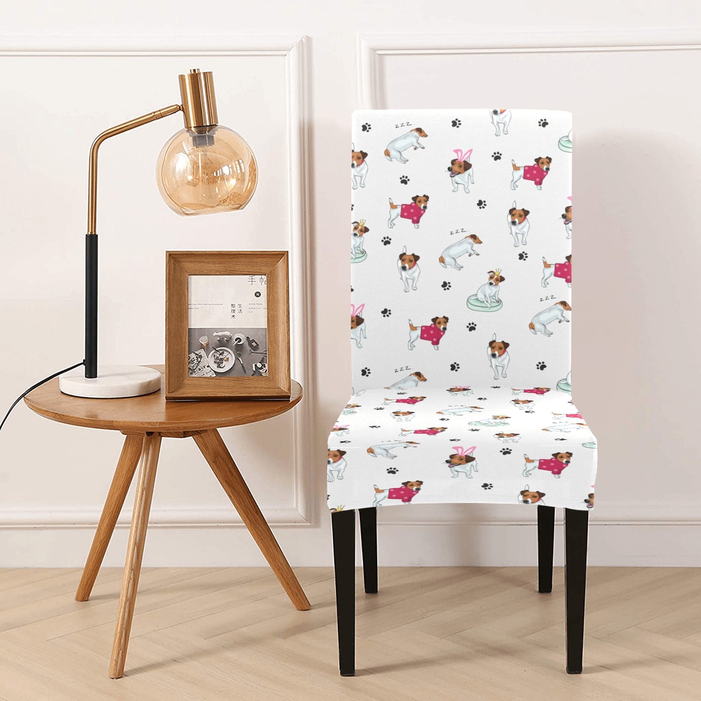 Russell Terriers Print Design LKS308 Dining Chair Slipcover