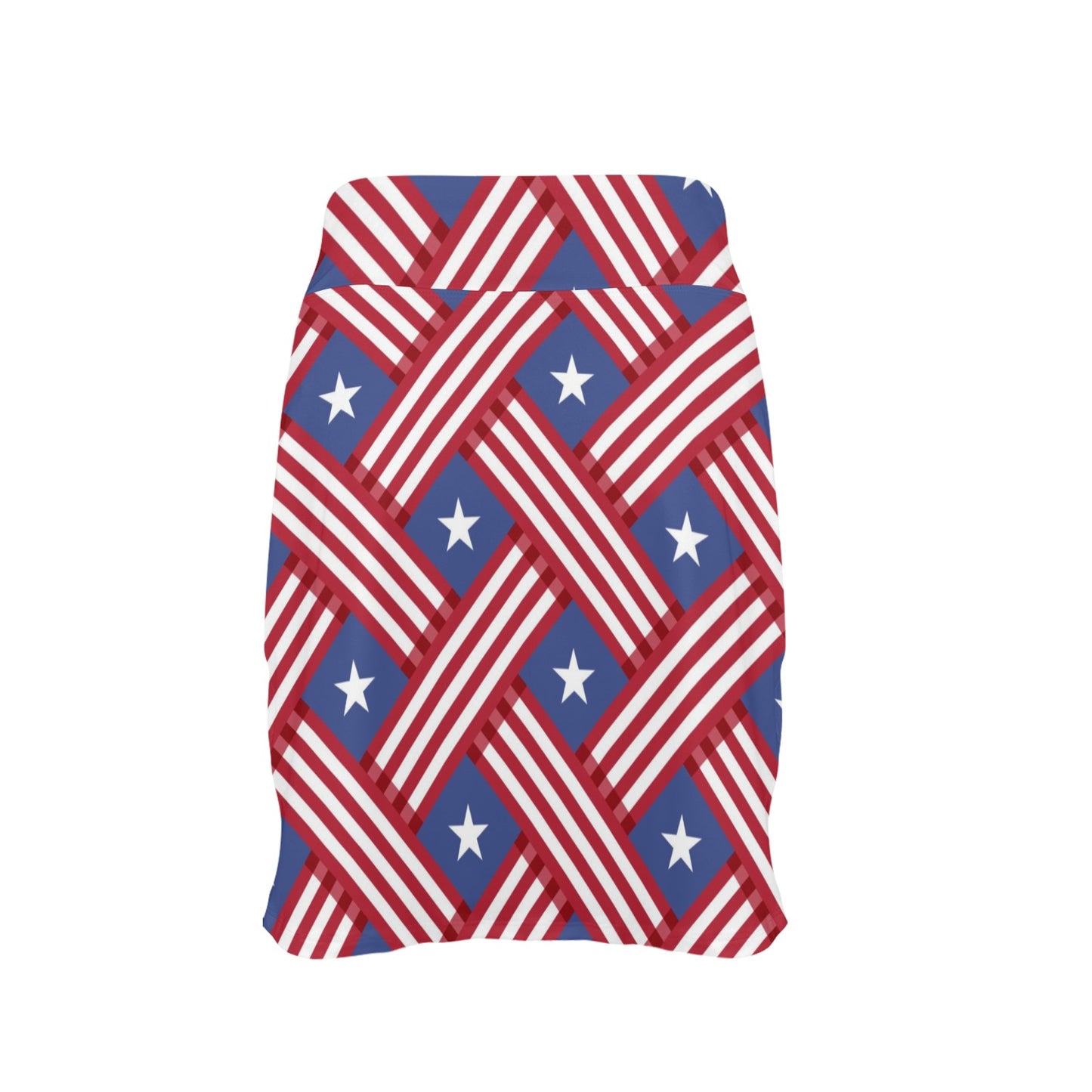 American flag Pattern 17" Golf & Pickleball Skort with Pockets