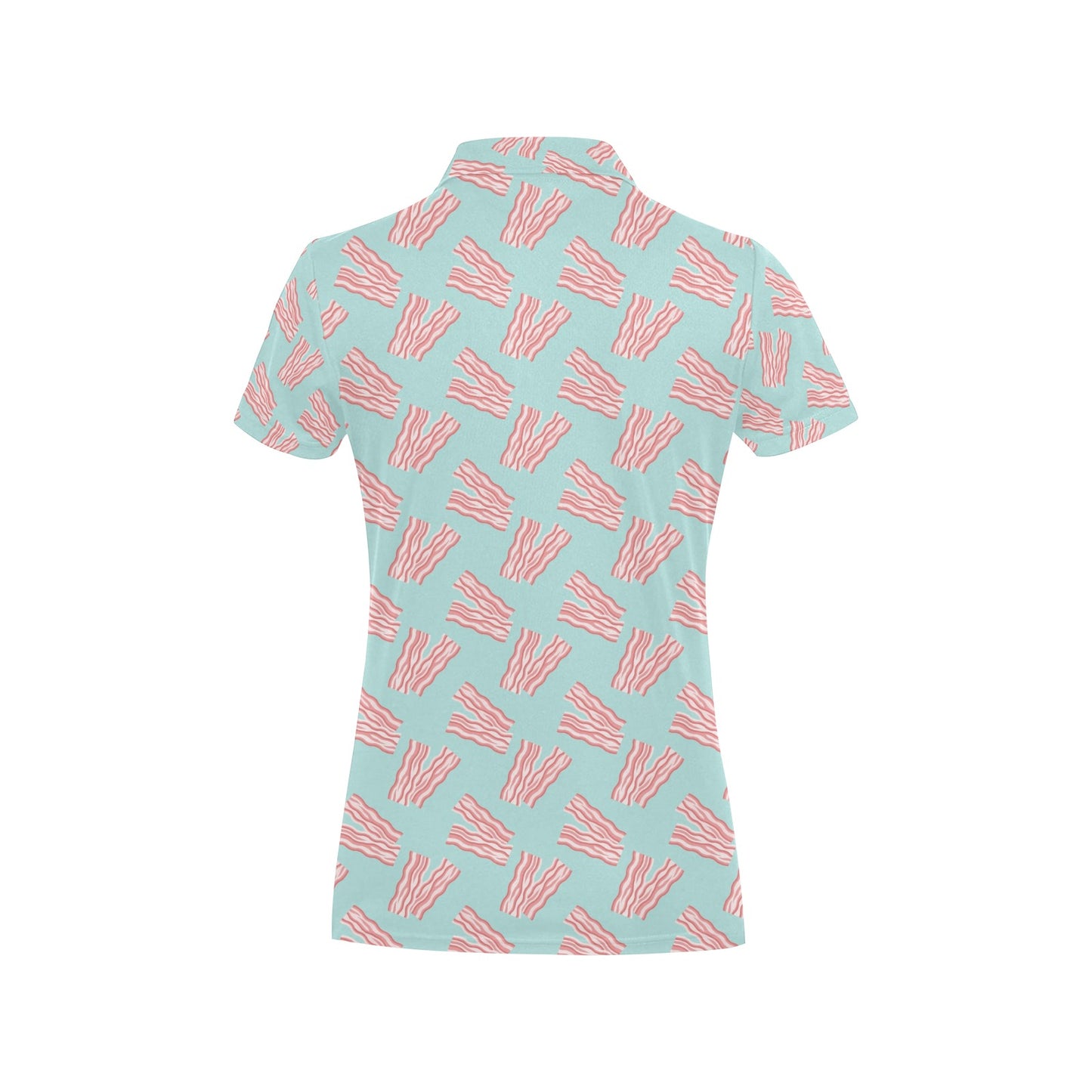 Bacon Pattern Print Design 04 Women's Polo Shirt
