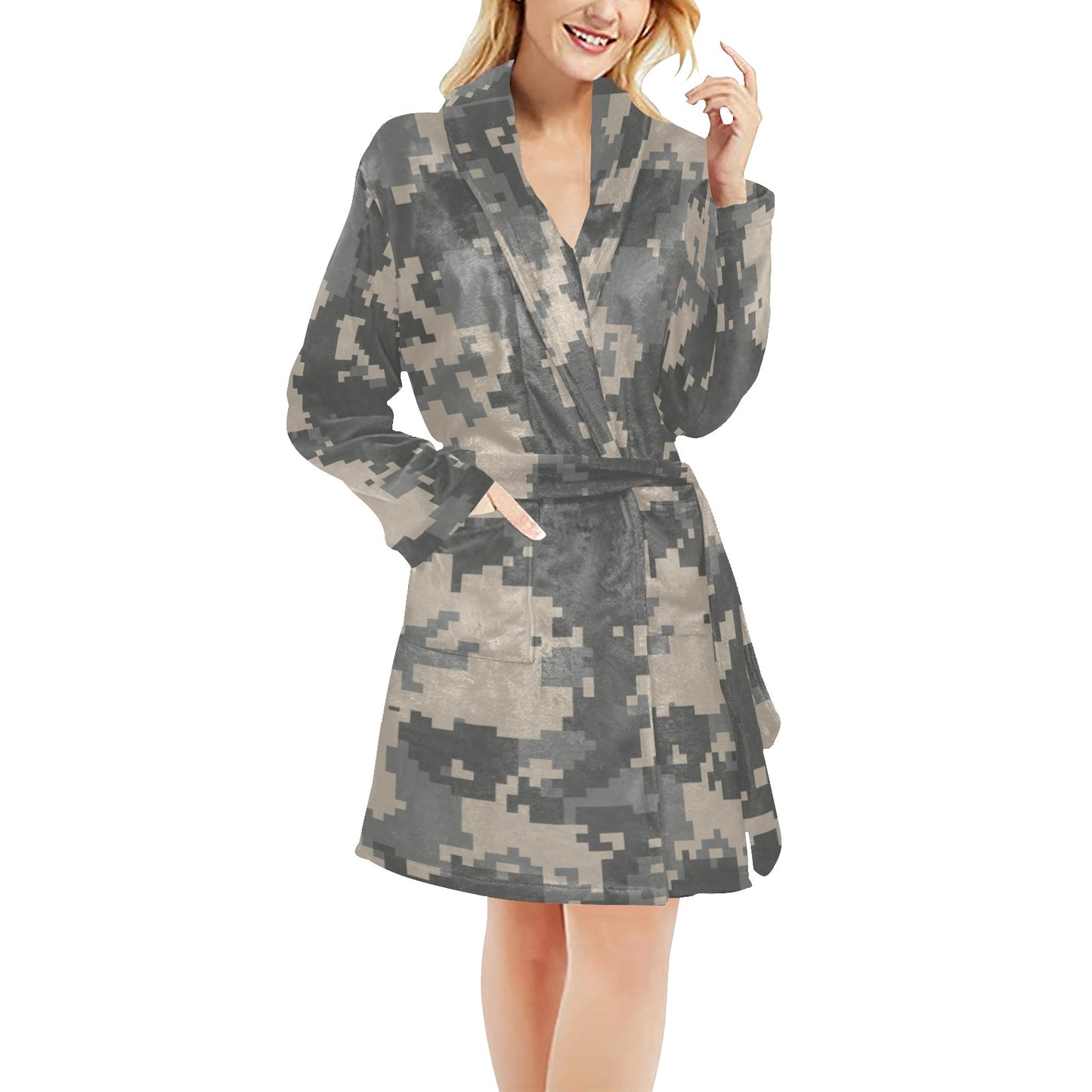 ACU Digital Camouflage Women's Fleece Robe