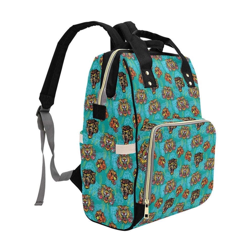 Tattoo Tiger Head Print Design LKS304 Diaper Bag Backpack