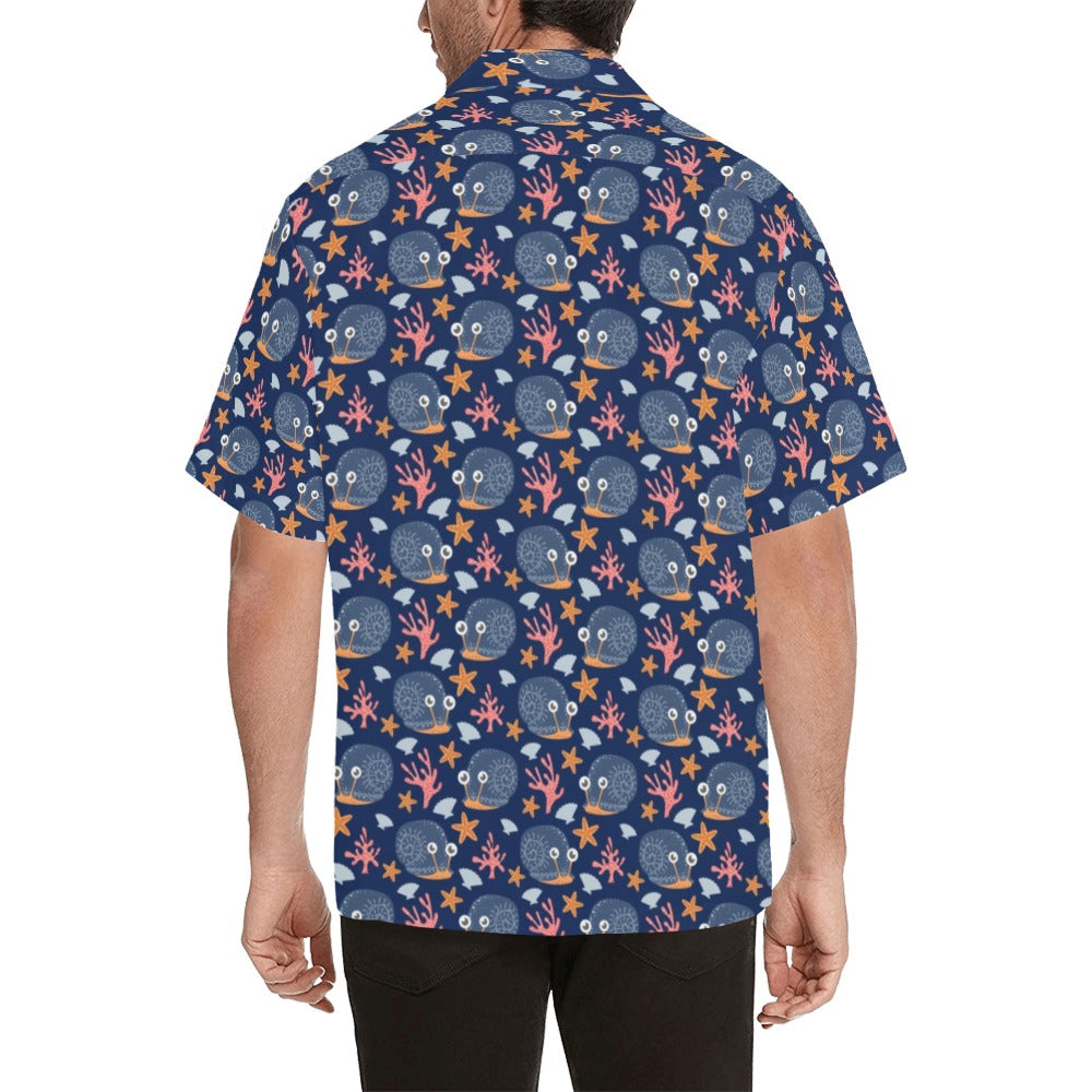 Snail Print Design LKS402 Men's Men's Hawaiian Shirt