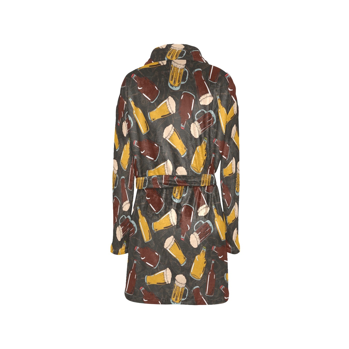 Beer Pattern Print Design 03 Women's Fleece Robe