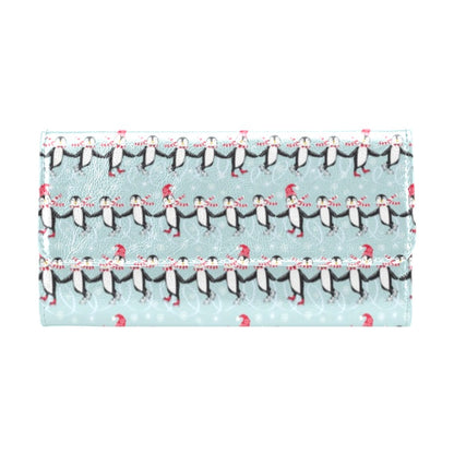 Penguin Sking Design Women's Trifold Wallet