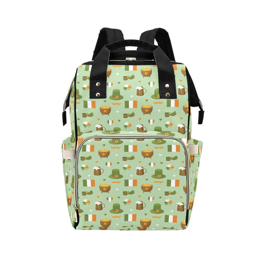 St Patricks Day Print Design LKS302 Diaper Bag Backpack