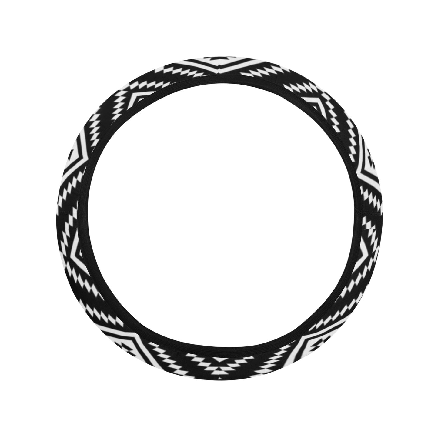 Tribal Pattern Print Design LKS301 Steering Wheel Cover with Elastic Edge