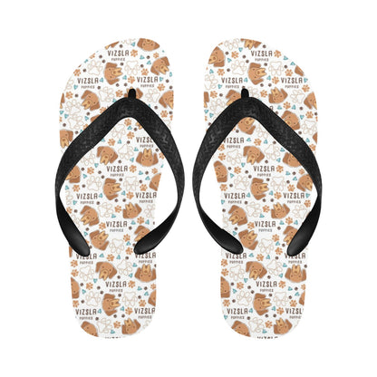 Vizslas Print Design LKS301 Flip Flops