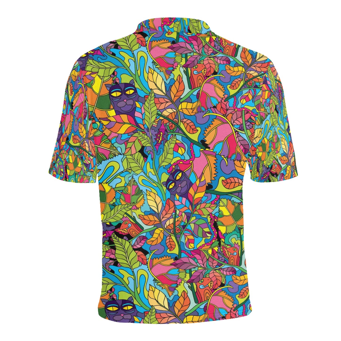 Trippy Print Design LKS301 Men Polo Shirt