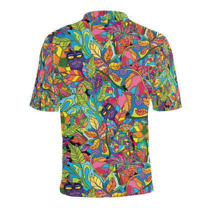 Trippy Print Design LKS301 Men Polo Shirt