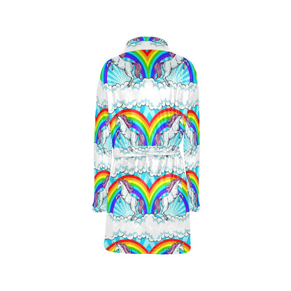 Unicorn Rainbow Women's Fleece Robe