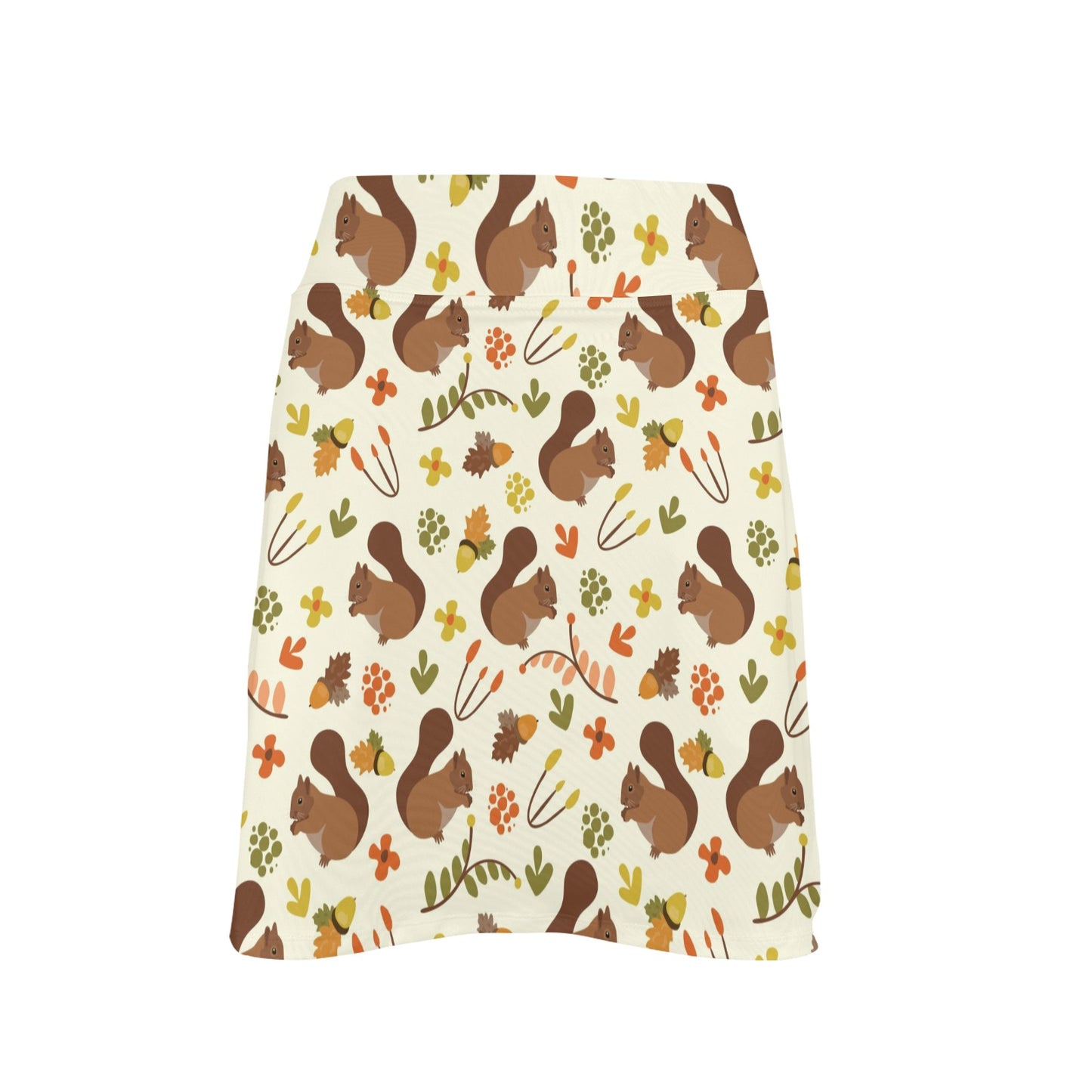 Squirrel Print Design LKS3010 17" Golf & Pickleball Skort with Pockets