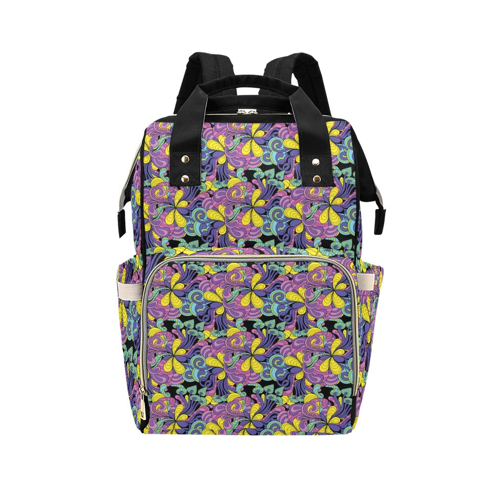 Trippy Print Design LKS305 Diaper Bag Backpack