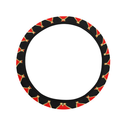 Harlequin Print Design LKS401 Steering Wheel Cover with Elastic Edge
