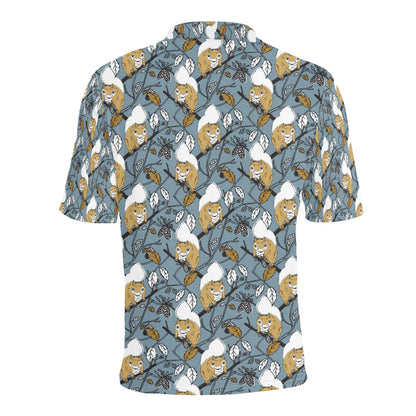 Squirrel Print Design LKS305 Men Polo Shirt