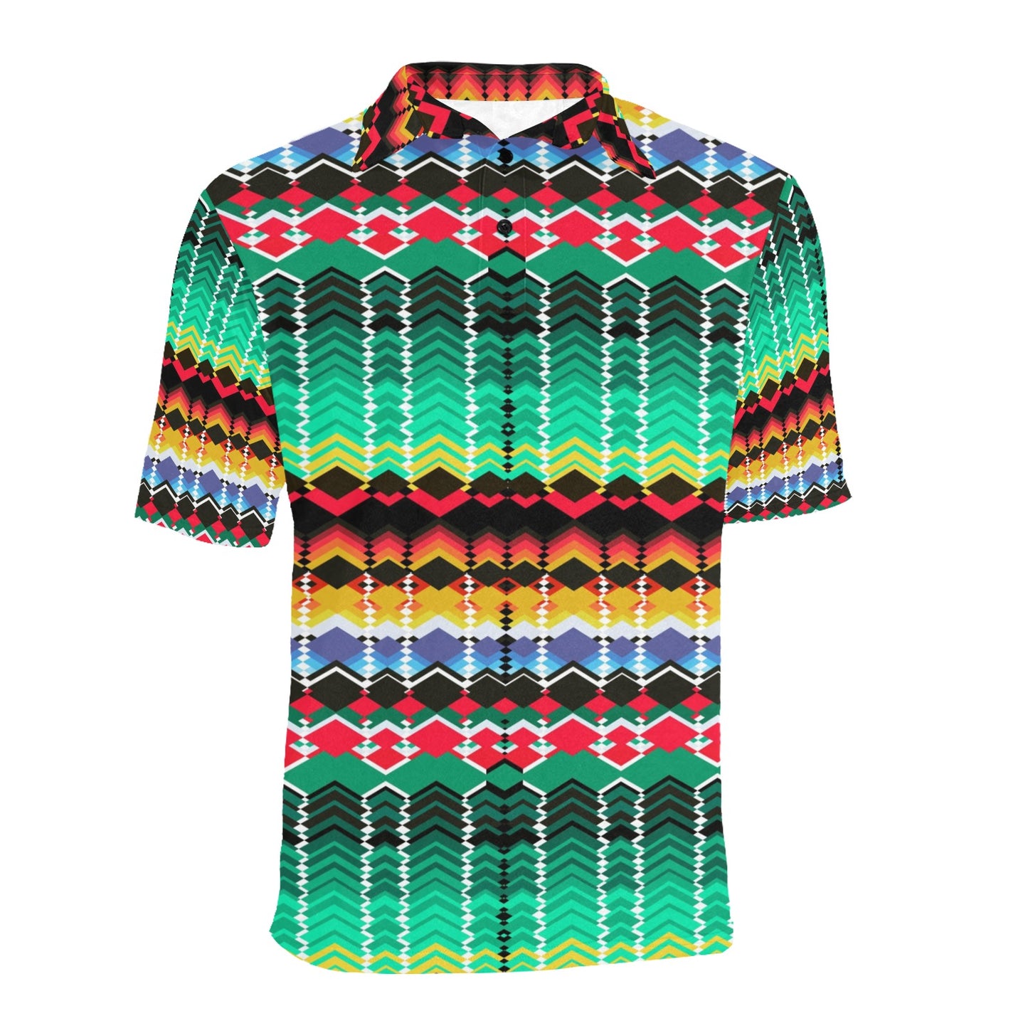 Serape Print Design LKS307 Men Polo Shirt