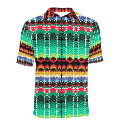 Serape Print Design LKS307 Men Polo Shirt