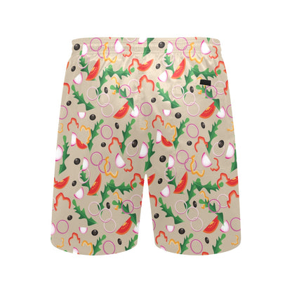 Salad Print Design LKS303 Men's Swim Trunks Beach Shorts
