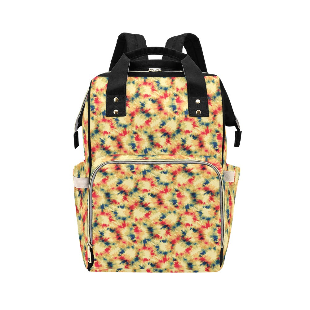 Tie Dye Print Design LKS302 Diaper Bag Backpack