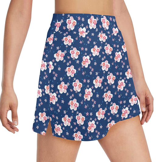 Sakura Print Design LKS306 17" Golf & Pickleball Skort with Pockets