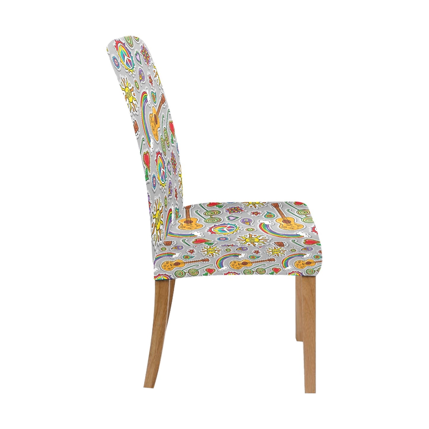 Hippie Print Design LKS306 Dining Chair Slipcover