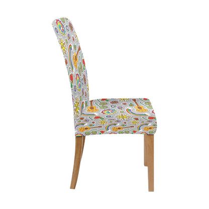 Hippie Print Design LKS306 Dining Chair Slipcover