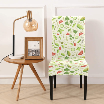 Salad Vegetable Print Design LKS302 Dining Chair Slipcover