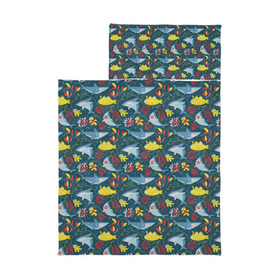 Scuba With Sharks Print Design LKS303 Kid's Sleeping Bag