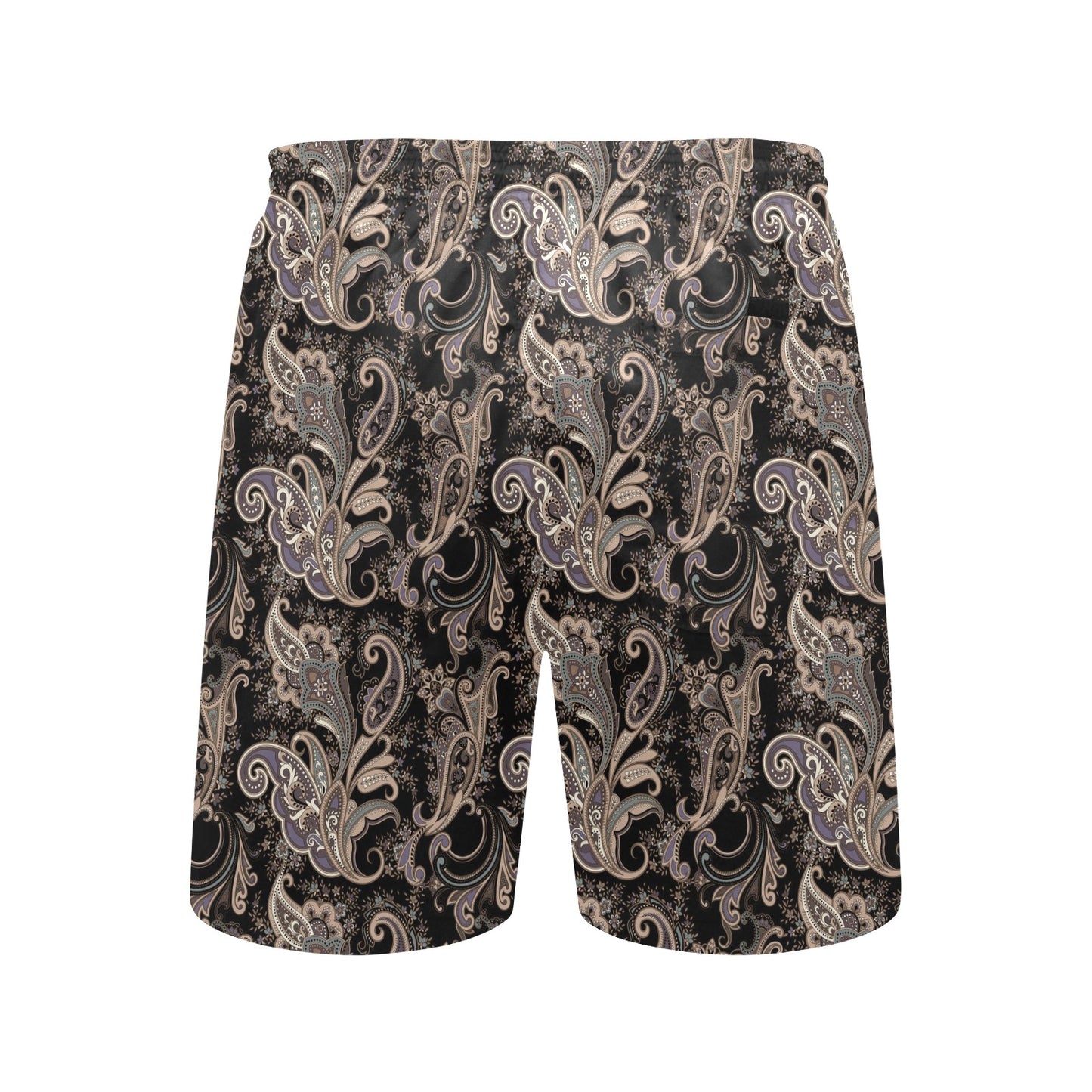 Paisley Mandala Design Print Men's Swim Trunks Beach Shorts