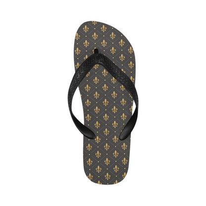 Fleur De Lis Print Design LKS402 Flip Flops