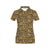 Brocade Gold Pattern Print Design 01 Women's Polo Shirt