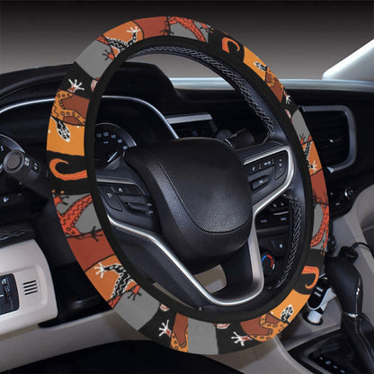 lizard Print Design LKS403 Steering Wheel Cover with Elastic Edge