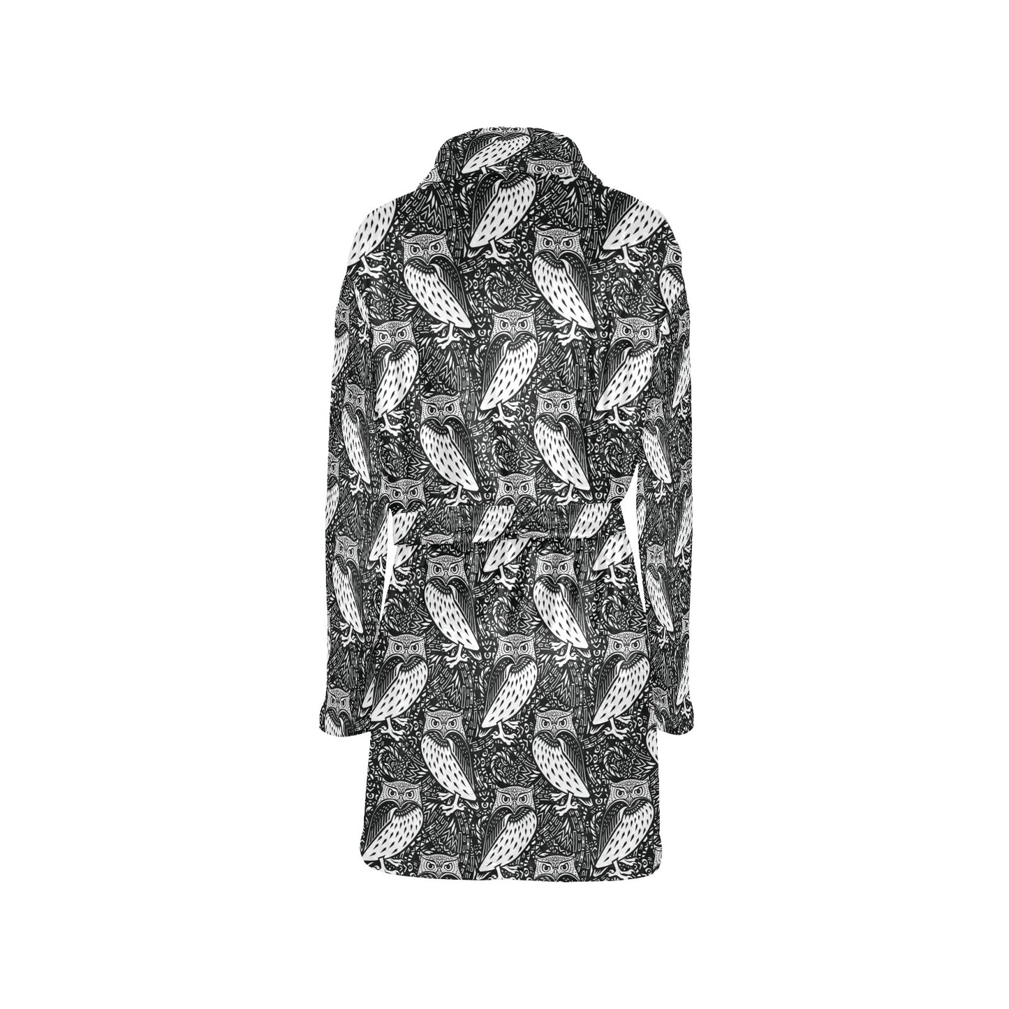 Tribal Pattern Print Design LKS308 Women's Fleece Robe