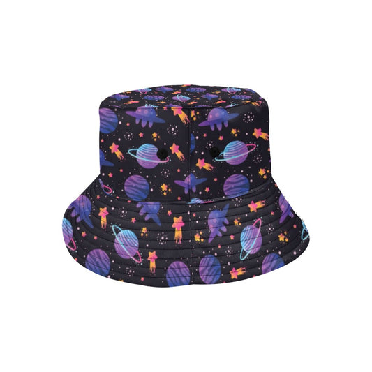 UFO Star Galaxy Print Design LKS308 Unisex Bucket Hat