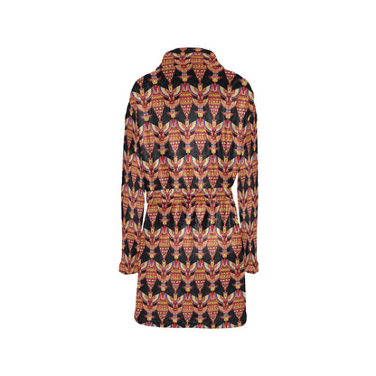Totem Pole Print Women's Fleece Robe