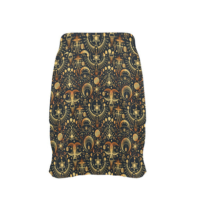 Sun Moon Print Design LKS308 17" Golf & Pickleball Skort with Pockets