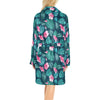 Summer Floral Print Design LKS301 Women's Fleece Robe