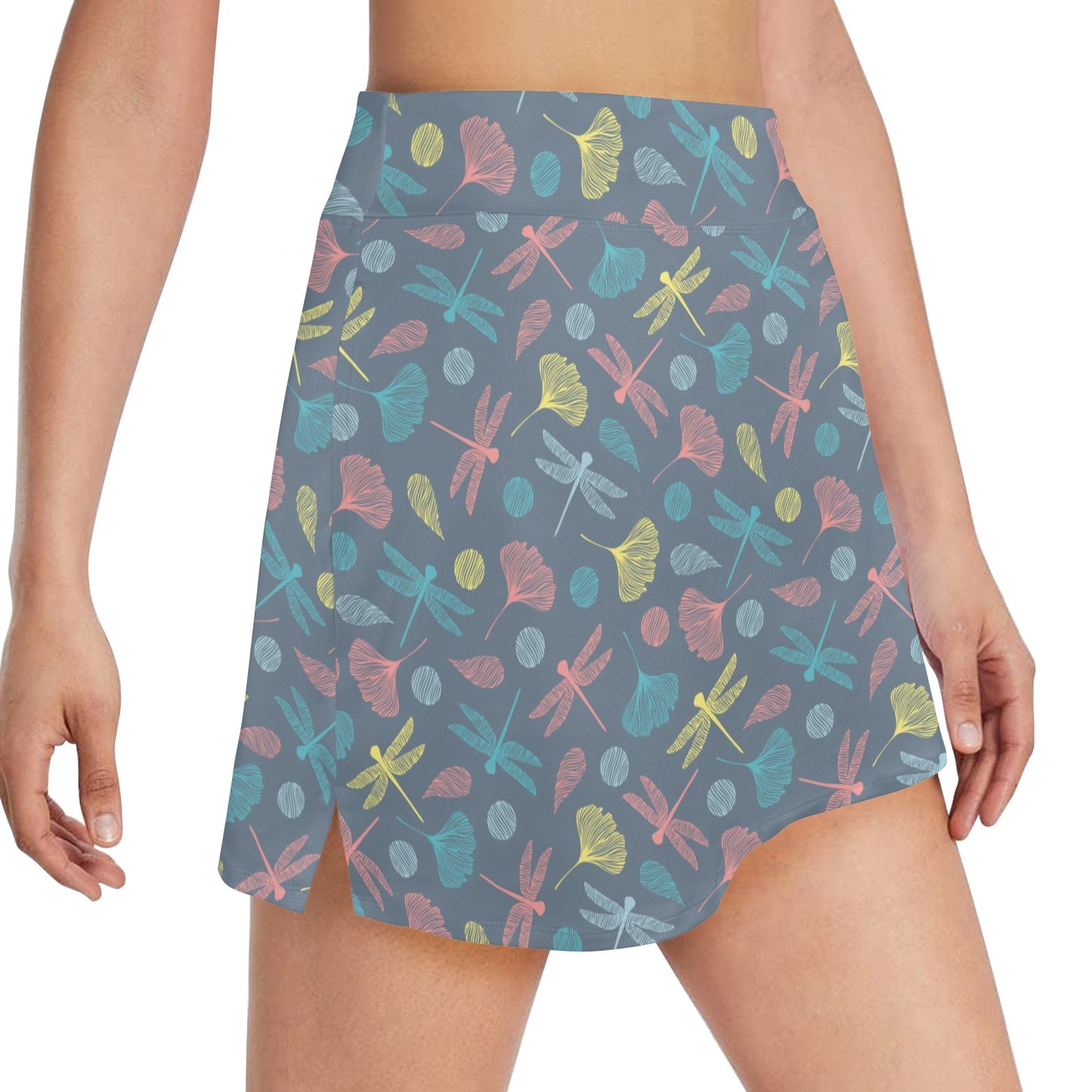 Dragonfly Print Design LKS403 17" Golf & Pickleball Skort with Pockets