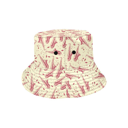 Saxophone Print Design LKS402 Unisex Bucket Hat