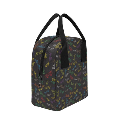 Skateboard Print Design LKS301 Insulated Lunch Bag