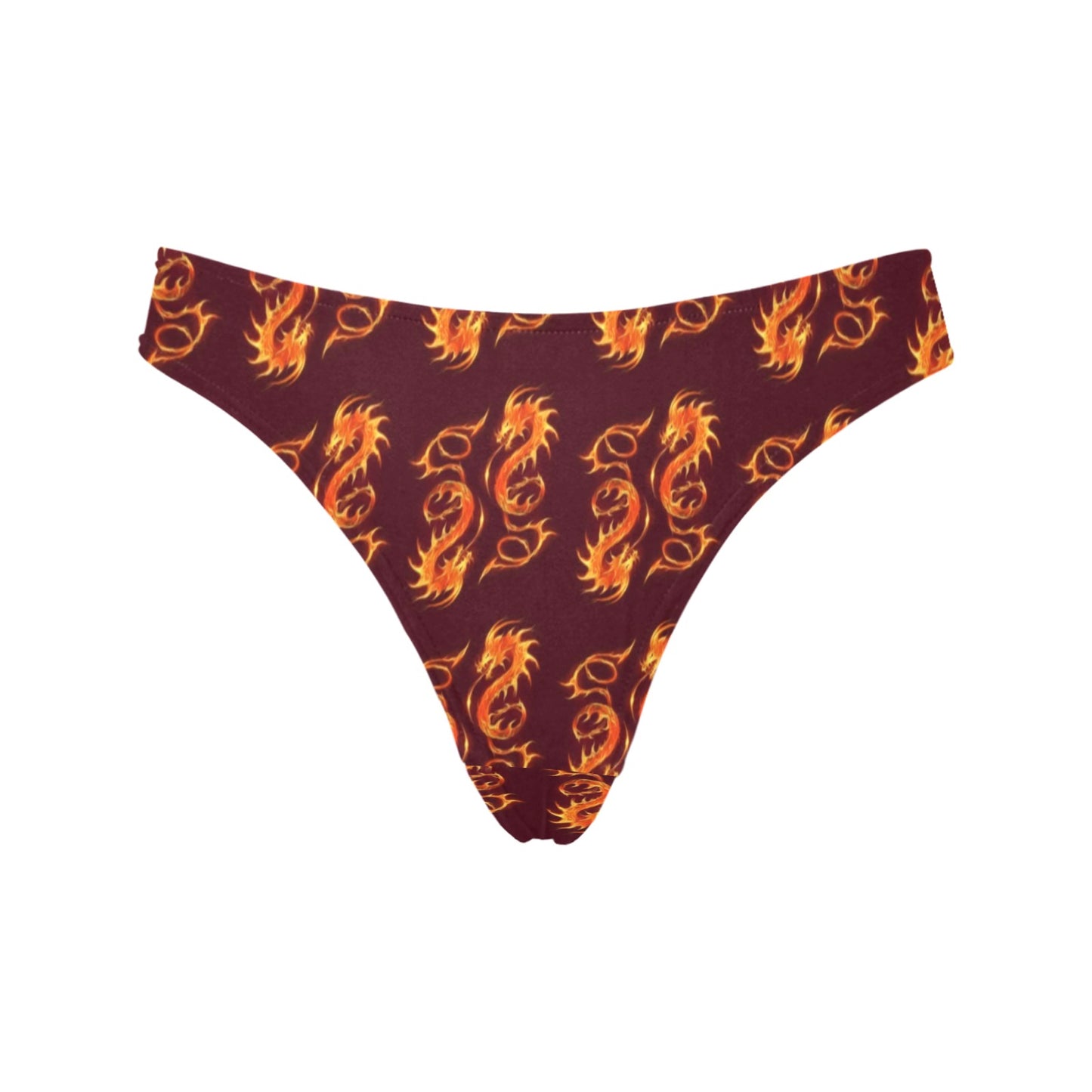 Dragons Fire Design Women's Thongs