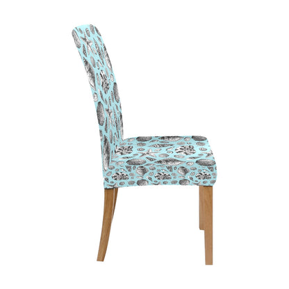 Seashell Beach Print Design LKS302 Dining Chair Slipcover