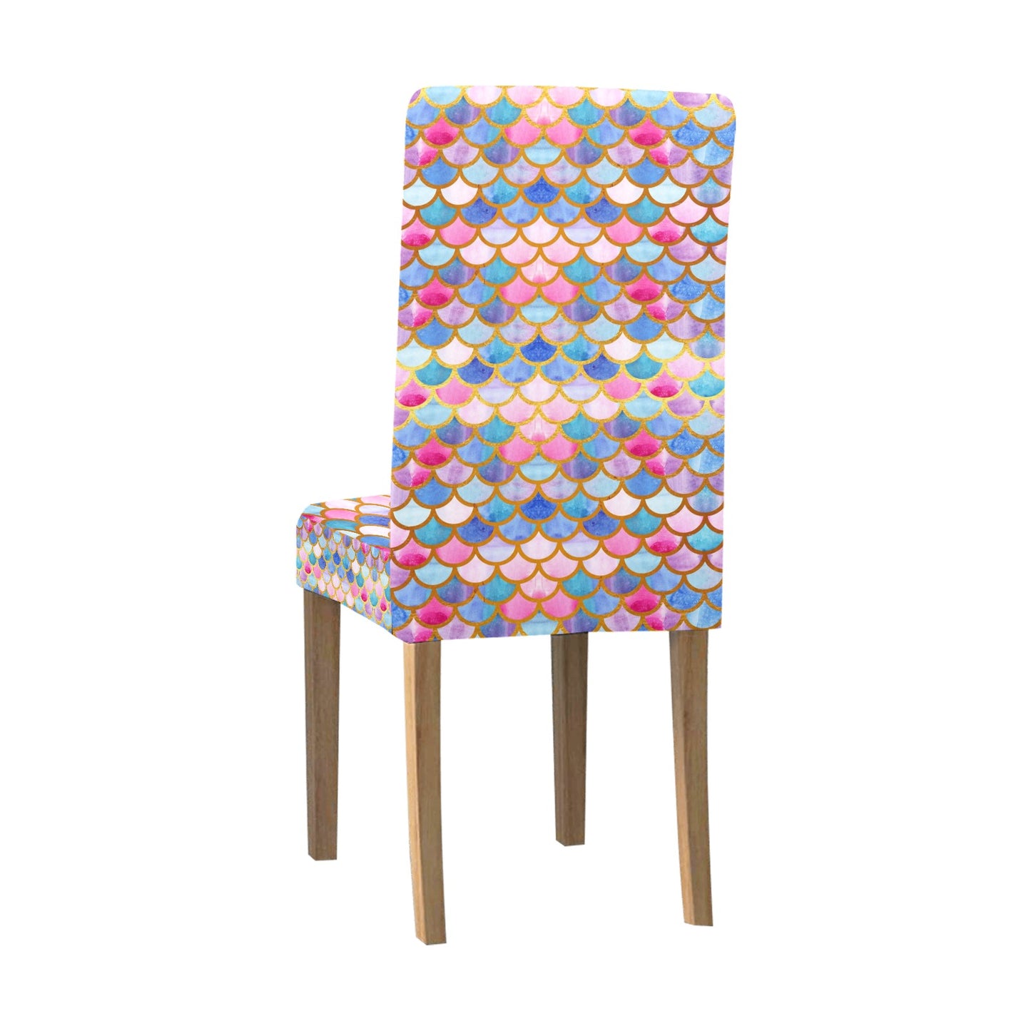 Scales Print Design LKS401 Dining Chair Slipcover