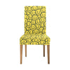 Smiley Face Emoji Print Design LKS302 Dining Chair Slipcover